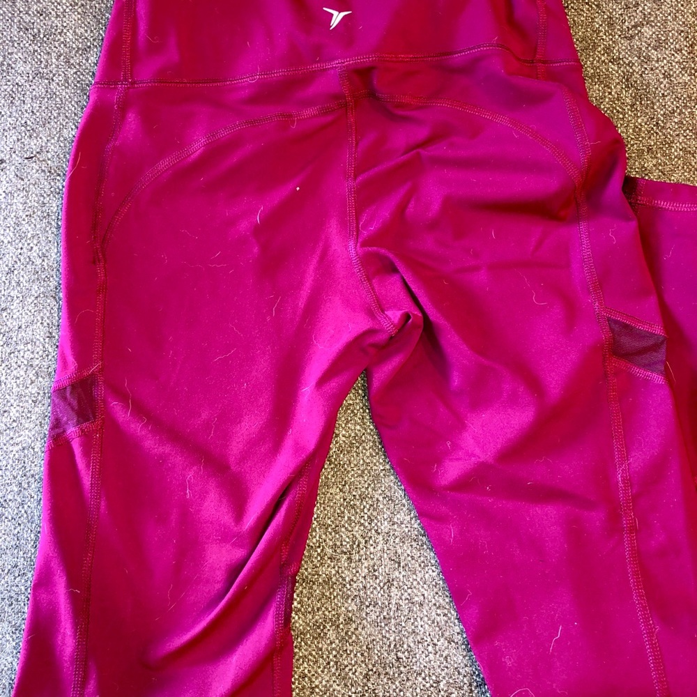 Pretty Maroon Full Length Cut Out Leggings